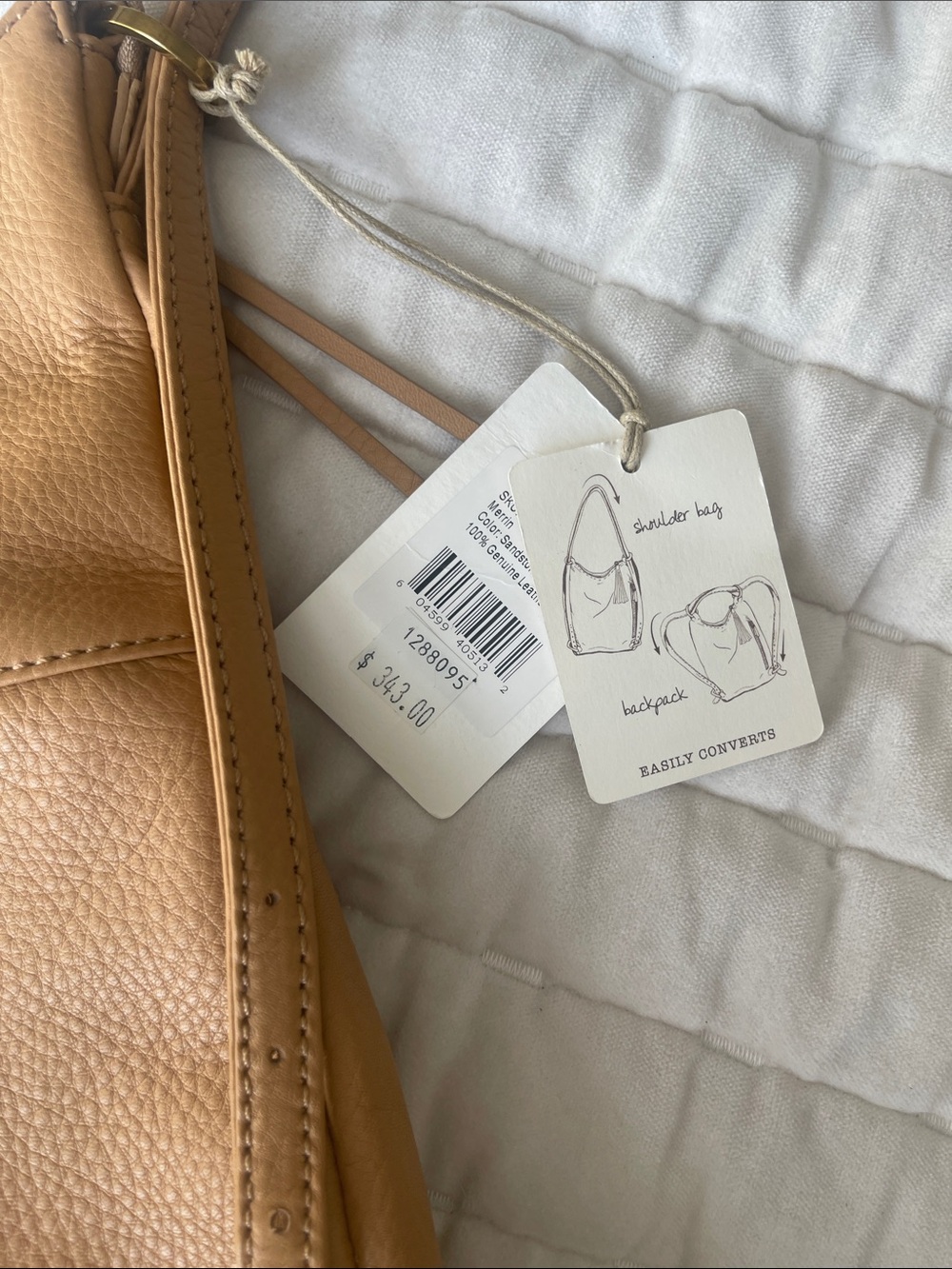 HOBO Merrin Convertible Backpack in Sandstorm - Picture 11 of 16